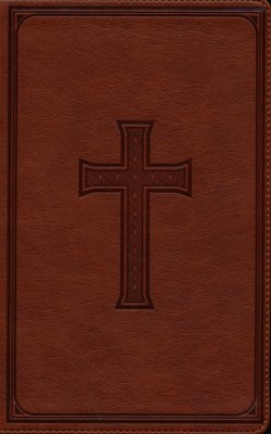 KJV Giant Print Indexed Bible (Brown faux leather, red letter)