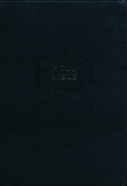 KJV Center-Column Reference Bible (Black Imitation Leather, Red Letter)